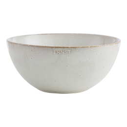 Bol ERNST, d17 h8 cm, ceramica, alb natur