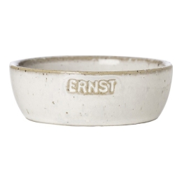 Bol ERNST, d9 h3.5 cm, ceramica, alb natur