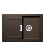 Chiuveta bucatarie Schock Mono D-100S Cristadur Bronze 740 x 510 mm, granit, reversibila, montare pe blat, maro bronz