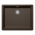 Chiuveta bucatarie Schock Greenwich N-100L Cristadur Bronze 556 x 456 mm, granit, montare pe/sub blat, maro bronz