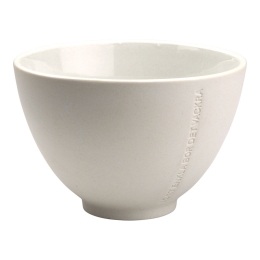 Bol ERNST, d13 h8 cm, ceramica, alb natur