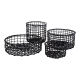 Set 4 cosuri ERNST, 14x7.5/16x15/20x10/25x7, lemn mango, negru